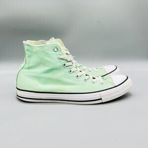 Converse Shoes Mens 10 Green Canvas Chuck Taylor All Star High Top Sneakers